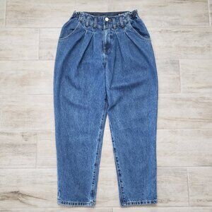 Blank NYC Women’s The Baxter Ribcage Straight Leg Pleated Retro Blue Jeans 28